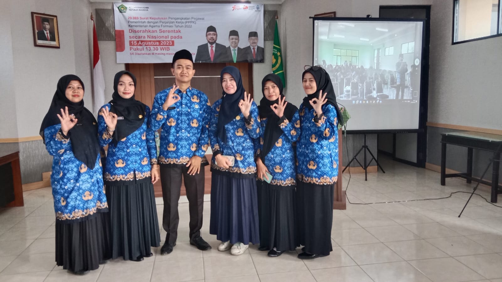 PELANTIKAN DAN PEMBAGIAN SK P3K DILINGKUNGAN KANKEMENAG KOTA TASIKMALAYA